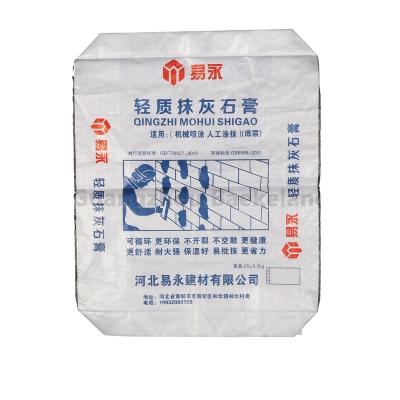 China Safety High Quality Custom Printing Construction Material 25kg Putty Powder PP Woven Bag for sale