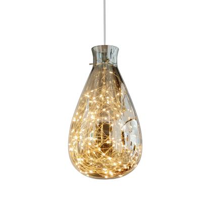 China Modern Modern Chandelier Glass Shade Metal Joint 5W String Light Narrow For Living Room Bedroom Dining Room Home for sale