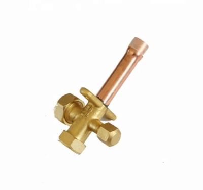 China Refrigeration Parts Service Valve Double Air Valve For Refrigeration for sale