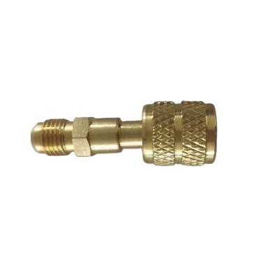 China Refrigeration Parts Refrigeration Spare R410 Adapter Switch Brass Connector for sale