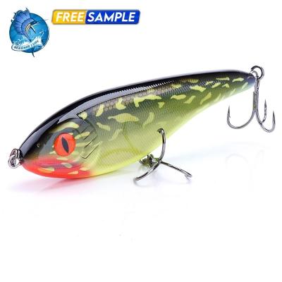 China Swimming Action 17cm High Quality 130g Vivid Fish Floating Plastic Hard Minnow Fishing Lure for sale