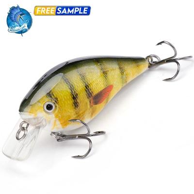 China Vivid Fish Swimming Action Wholesale Artificial Crank Bait Hooks Fishing Lures Accept ODM/OEM 6cm Treble 12.6g for sale