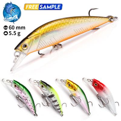 China Vivid Fish Action Lure Float Minnow Wobblers Simulation Transparent Minnow Swimming Fishing Plastic Fish New for sale