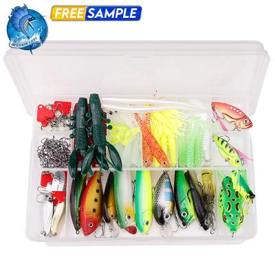 China Multi Specification 280pcs Vivid Fish Action Swimming Fishing Soft Minnow Snap Crankbait Spoon Jig Lure Sets Fishing Pesca Kit for sale