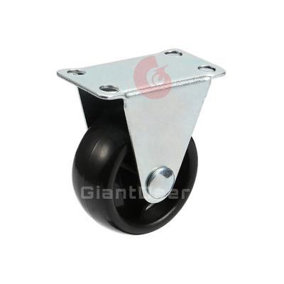 China Modern Wholesale 1 Inch 1.5 Inch 2 Inch 2.5 Inch 3 Inch Fixed Light Duty Black PP Caster Wheels for sale