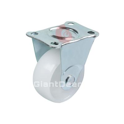 China 1 Inch 1.25 Inch 1.5 Inch Modern Professional Light Duty PP Supplier White Caster Wheel 2 Inch Fixed for sale