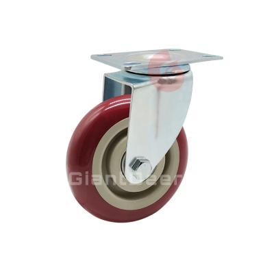 China PIVOT 85kg 100kg 115kg Medium Duty Transport Loading Capacity PVC Casters 75 mm Caster for sale