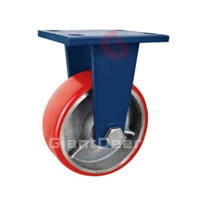 China 4 Inch Rigid 5 Inch 6 Inch 8 Inch 10 Inch 12 Inch Load Capacity 700Kg 1000Kgs Heavy Rigid PU Caster Wheel for sale