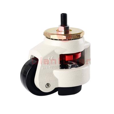 China PIVOT Professional Factory Industrial Foot Master Threaded Stem Leveling Height Adjustable Caster Wheel for sale