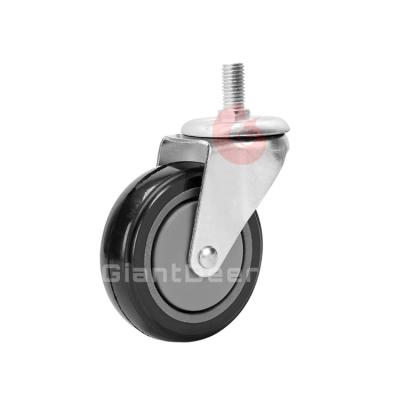 China Custom Swivel PU Polyurethane Trolley Casters Hot Selling Supermarket for sale