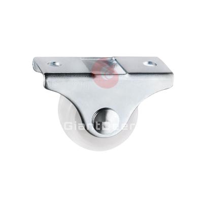 China Factory Price 0.5Inch 1Inch 1.25Inch 1.5Inch 2Inch Rigid Light Duty White PP Caster Wheels For Rails for sale