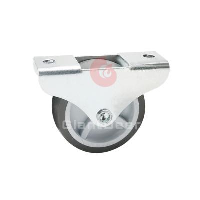 China Factory price rigid cheap 15mm 25mm 30mm 40mm 50mm TPR rail caster wheel for rail for sale