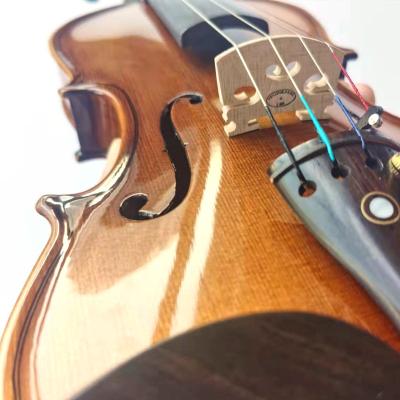 China Fir Violin Advanced Professional Handmade Violin Stringed Instrument China Made All Solid Violin 4/4 for sale