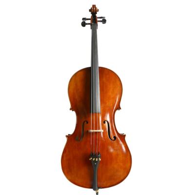 China China Flawless High Quality Interesting Flamed Maple Cello 4/4 Handmade Professional Cello for sale