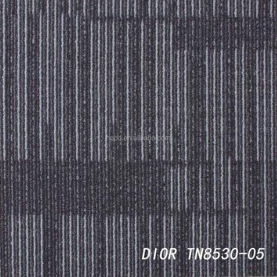 China Stain Resistant Nylon Modern Design Square 50x50cm Desk Mat Tiles PVC Backing for sale