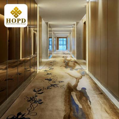 China High class wool fire resistant carpet for luxury hotel carpet with customized design. for sale