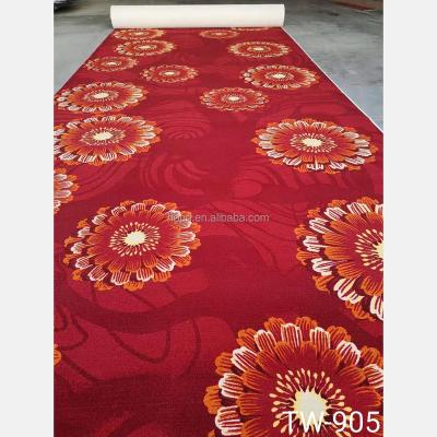 China Non-Slip Custom Decoractive Printed Wall To Wall Carpet For Auditorium And Hallway for sale