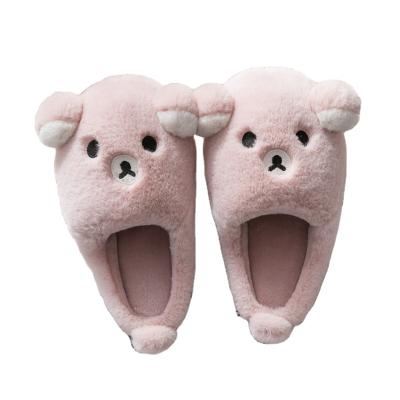 China Lightweight Cute Cartoon Autumn And Winter Household Home Indoor Warm Thick-soled Plush 2021 Cotton Slippers for sale