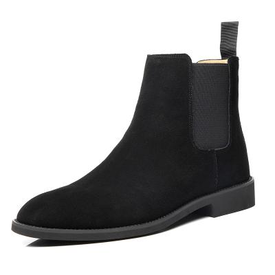 China Wholesale Anti-Smell Winter and Summer Fashion Trend Cowhide Leather Low Men's Cowboy Work Chelsea Boots for sale