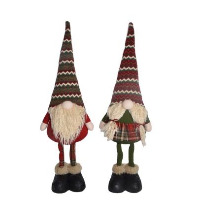 China Hot Selling Christmas Decorations Amazon Home Decor Christamas Santa Gnome Standing Dwarf Doll Faceless for Decorations for sale