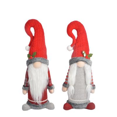 China Wholesale Knitted Stuffed Christmas Felt Gnome Decor Plush Gnomes Decoration Cloth Christmas Hat Cloth Cushion With Nordic Style for sale