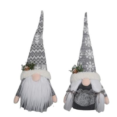 China POLYESTER Christmas gnome table ornament small knitted gnome figurines for sale