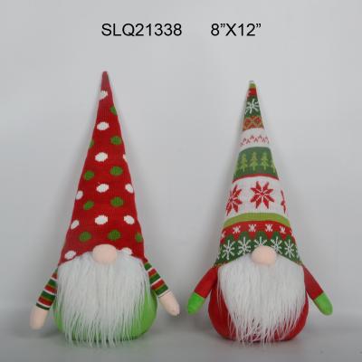 China Home Decoration Christmas Gnome Table Ornament Small Knitted Gnome Figurines for sale