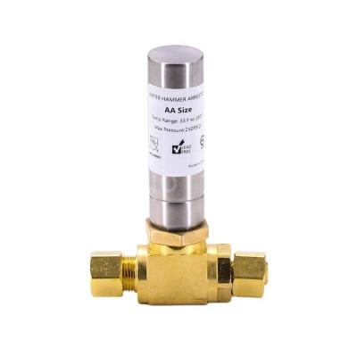 China Lead Free Color Brass Water Hammer Interceptor F1960 Tee General Brass Water Hammer Arrester for sale