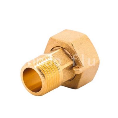 China Pipe Thread Connecting Sell Well Forged Brass Water Meter Connectors Thread Fittings M*F for sale