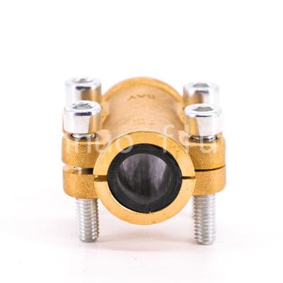 China Connect To Copper Pipe System Hot Selling Straight Brass Pipe Repair Clamps Clamps For Repair for sale