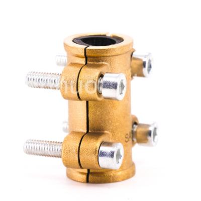 China Connect To Copper Pipe System Hot Selling Straight Brass Pipe Repair Clamps Clamps For Repair for sale