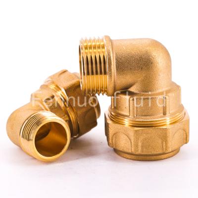 China Connect To PE Pipe System OEM&ODM Customized Brass Forged Pipe PE Compression Fitting PPR Compression Fitting for sale