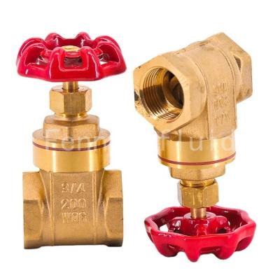 China Best Selling Chinese High Quality General Brass Gate Valve 1/2 Inch Forging Brass Body Type Brass Gate Valve for sale