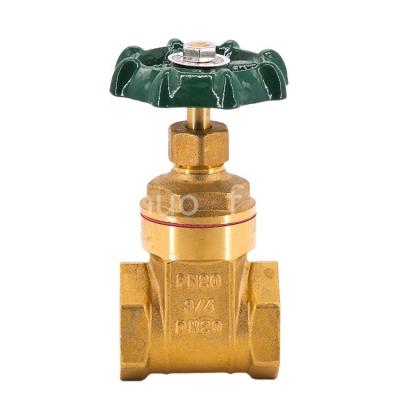 China General China Supplier Brass 3/4 Inch Female Thread Inch Gate Valve for sale