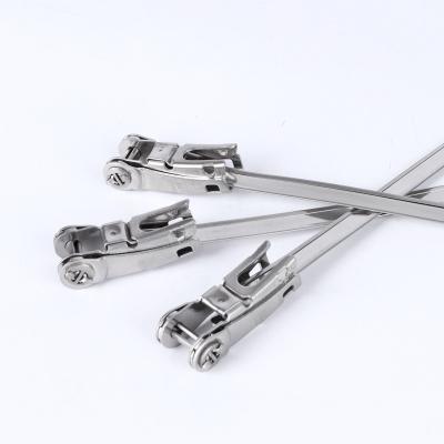 China 304 Stainless Steel 8*150mm Self Locking Type Stainless Steel Ties Antirust for sale