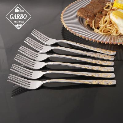 China Sustainable Delicate Stainless Steel Forks 18/10 China Made Hot Selling Dinner Fork Set Food Grade Table Fork With Mirror Polished Utensils for sale