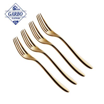 China Viable Luxury Silverware 6-Piece Flatware Aftertreatment Fork Set Stainless Steel Dinnerware Set For 6 Person Dinner Set for sale