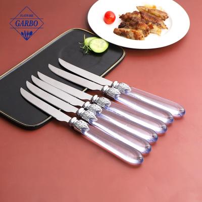 China Garbo Sustainable Maker High Quality Stainless Steel Dinner Knife With Plastic Handle Universal Use For Kitchen Home Restaurant for sale