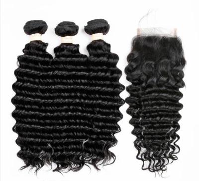 China Wholesale Virgin Brazilian Silky Straight Wave Hair Bundles With Lace Closure, 3 Part Bundles, Cheap Curly Hair Weave for sale