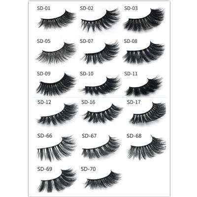 China Long Real Natural Mink Eye Lashes, 3D Mink Eyelashes, Mink Lashes For Women for sale