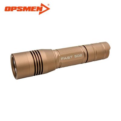 China Emergency High Power Torch Light CR123A Long Range Hunting Tactical Flashlight OPSMEN Quickly 502 800-Lumen for sale