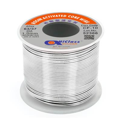 China Excellent Welding Performance Hiclass Weld Wire 0.8mm 100g Lead Tin Flux Cored Welding Wire 63/37 Mass SN63 Equivalent To Asahi for sale