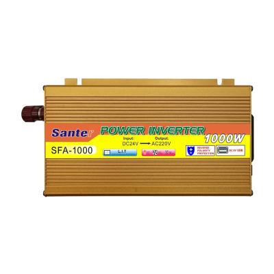 China Santer 1000 Watt DC 24V to AC 220V 50hz USB DC5V 1A Solar Modified Golden Sine Wave Power Inverter 170x95x56mm for sale