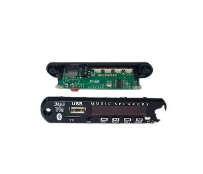 China FM radio factory wholesale DC 5V to 12V MP3 SD, TF card, USB, AUX panel. and audio BT-530-L, Hiclass brand player FM radio decoder box for sale