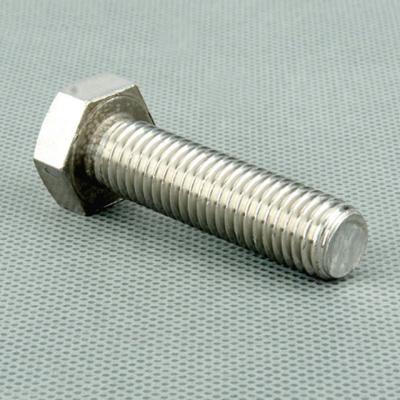 China Wholesale Stainless Steel Full Head Hex Bolt Stainless Steel M10 Thread for sale