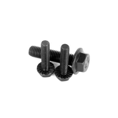 China DIN933 DIN931 Steel Solid Black Grade8.8 Carbon Steel M5-M64 Hex Flange Bolts for sale