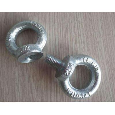 China Marine Electro Galvanized m16 m24 m64 din580 eye bolt and eye lifting nut din582 for sale