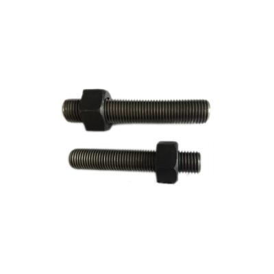 China A193 B7 Steel Heavy Black Stud Bolt With 2h Nut for sale