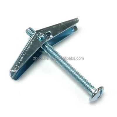 China Carbon Steel M4 M5 M6 M8 Eye Bolt With Wing Nut /Spring Toggle Bolt With Wing for sale