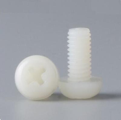 China m3 m4 m5 m6 m7 m8 PA66 DIN7985 Polyamide Nylon Pan Head PVC Nylon Plastic Screw for sale